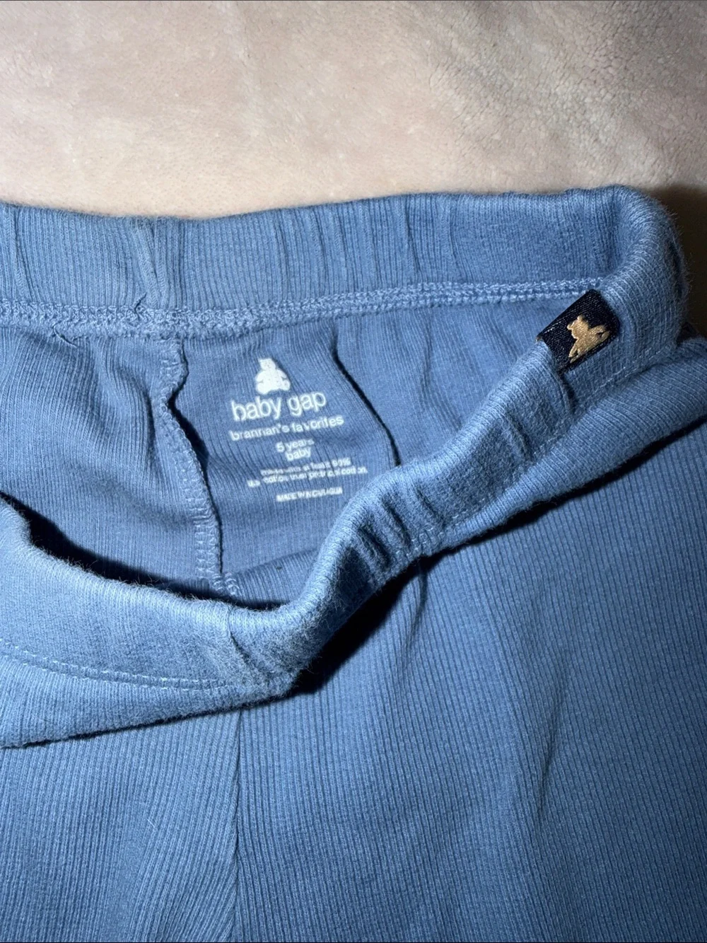 GAP Long Sleeve Tee and Pants Set in Dusty Blue